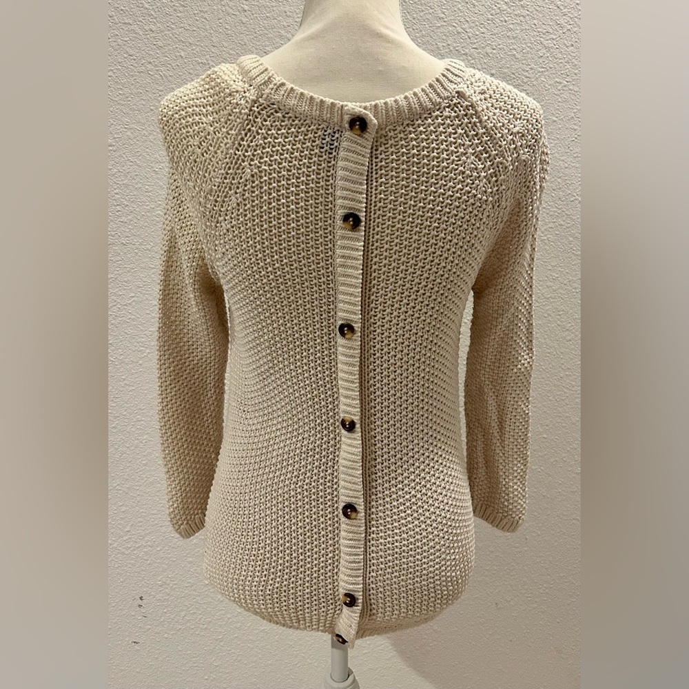 Knit Button Back Sweater - Picture 2 of 3
